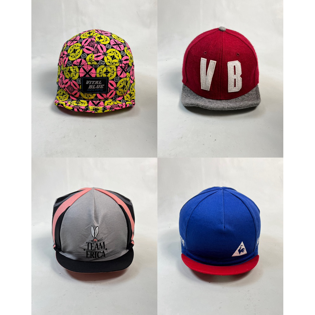 topi sepeda dan visor lengkung /topi visor pendek
