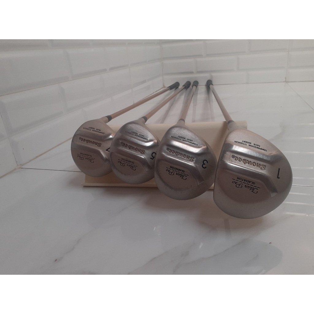 Stik Golf Full Set Bertuliskan SNOWBEE–Stik Glof Wood dan Iron– Right Handed-Second: