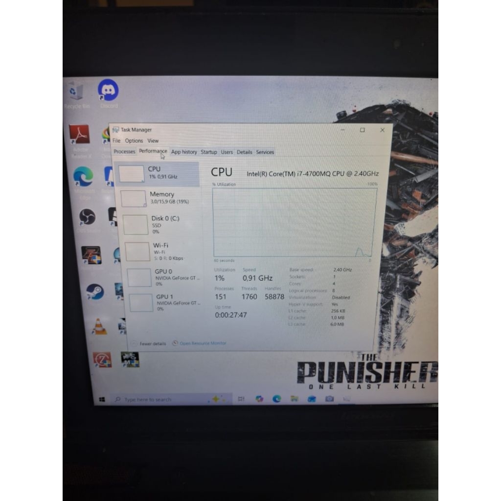 Laptop Lenovo Y510P Gaming Preloved