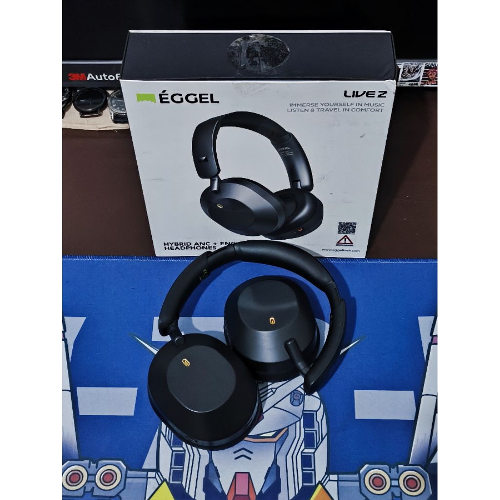 Eggel Live 2 Hybrid ANC + ENC Over Ear Wireless Bluetooth Headphone - Second/Bekas/Preloved