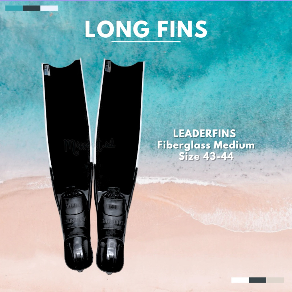 SEWA LONG FINS Leaderfins Fiberglass Medium Size 43-44