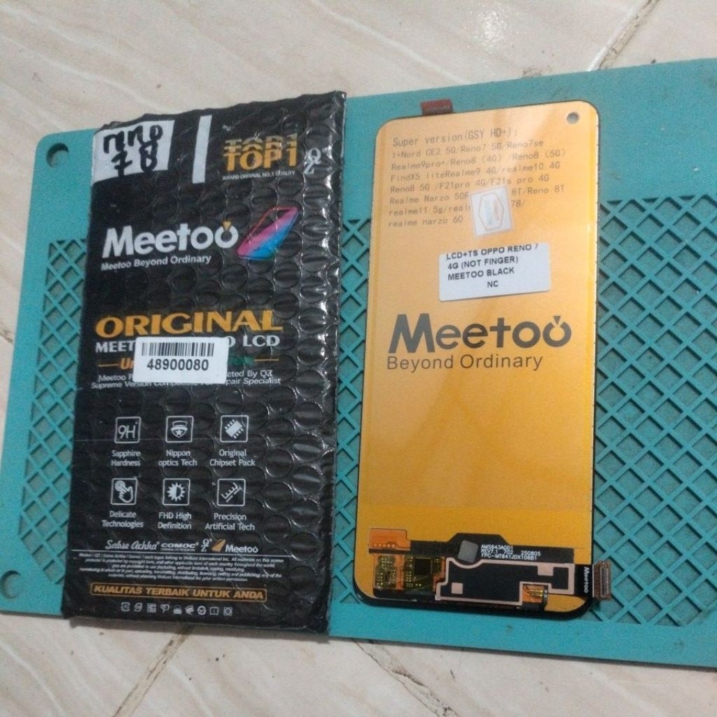 LCD+TS OPPO RENO 7 4G MEETOO BLACK A78 4G/RENO 8T/RENO 8 4G/5G/7 SE/REALME 9 /REALME 9 PRO+/REALME 1