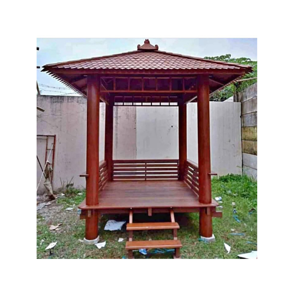 gazebo 2x2 mahoni