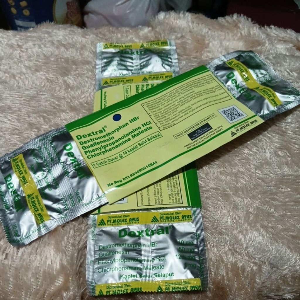 Dextral tablet kemasan strip 10 tablet