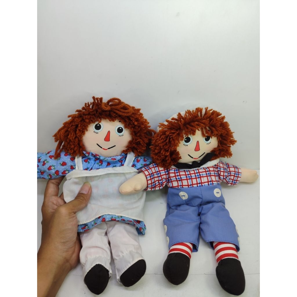 boneka raggedy ann vintage original raggedy ann doll couple