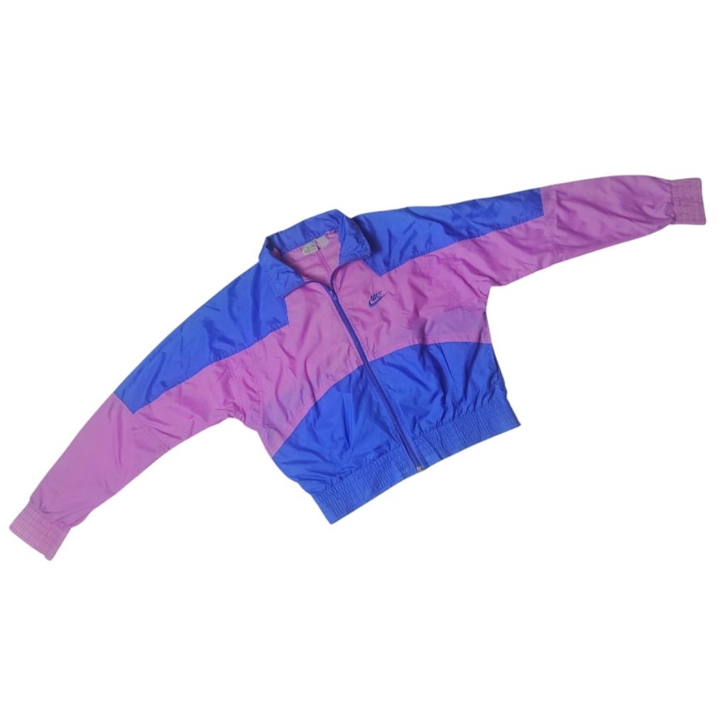 Jaket Olahraga Outdoor Nike Two Tone Windbreaker Pria Wanita Second Bekas
