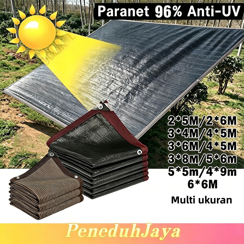 [Paranet 96% Anti UV] Jaring Hitam Peneduh Matahari 2x5  2x6 3x4 3x5 3x6 3x8 4x4 4x5 4x6 4x9 5x5 6x6