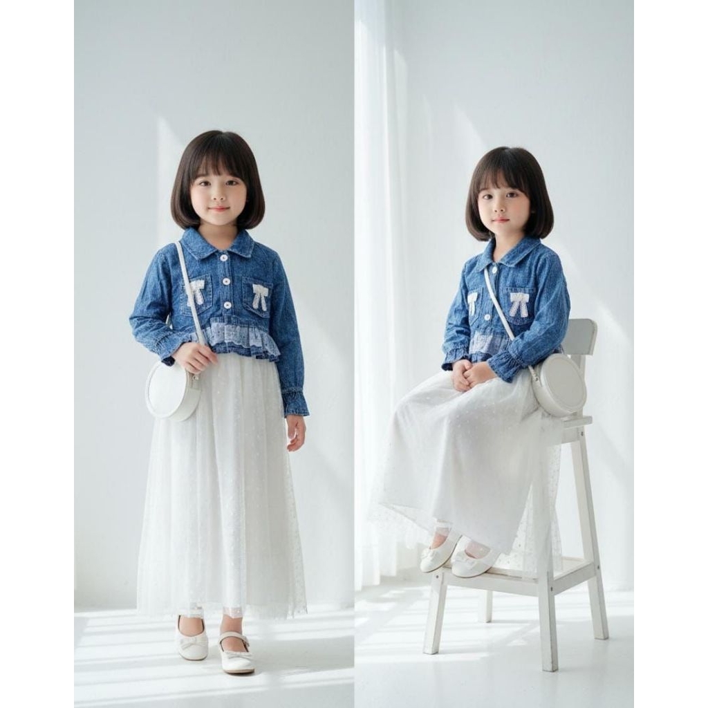 Gamis Anak Rompi Jeans