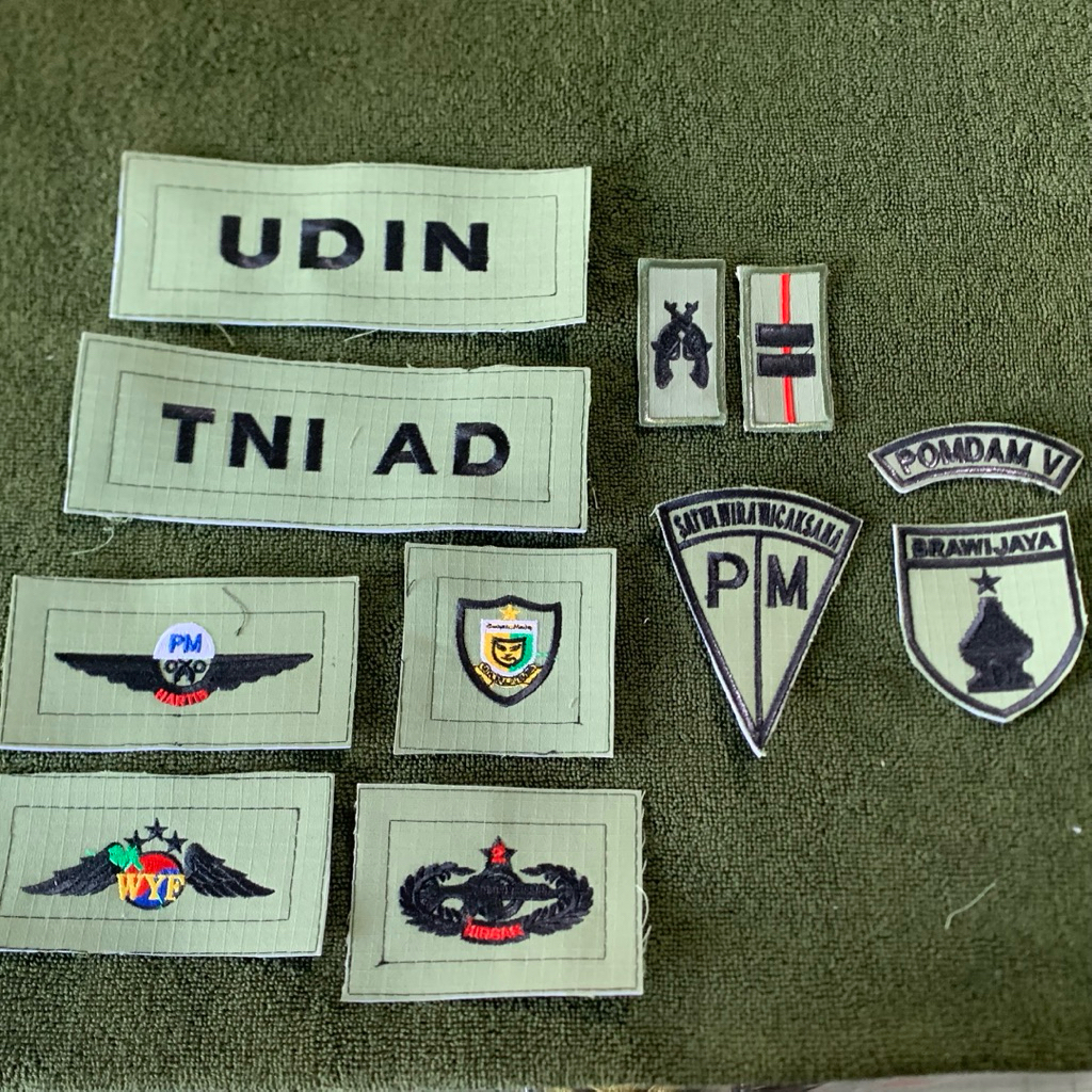 [PROSES CEPAT] Papan Nama Atribut TNI AD GREEN SAGE PRIMA 2026 [Loreng kostrad kain ripstop