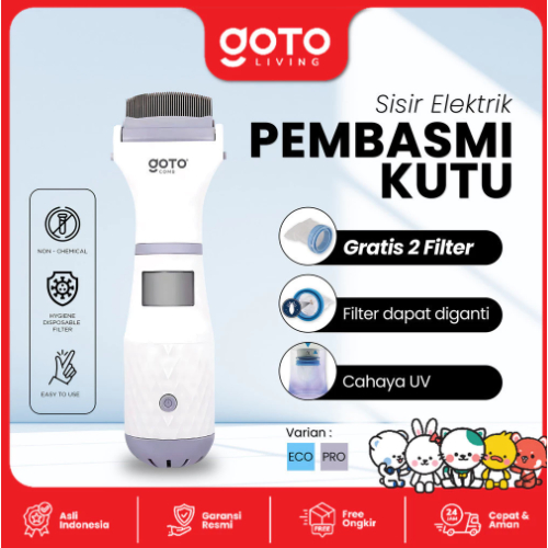 Serit Kutu Elektrik V-Comb Vacuum Comb Sisir Rambut Penghilang Kutu