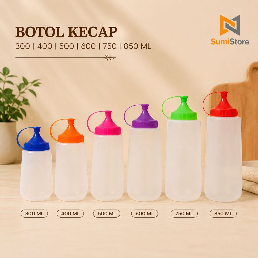 Botol Kecap 300ml / Botol Plastik 300 ML, 300ml / Botol Saus Saos