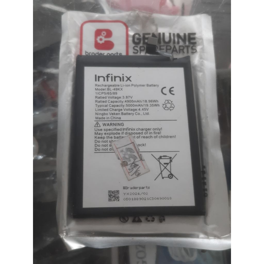 baterai infinix hot 11/note 11/note 12