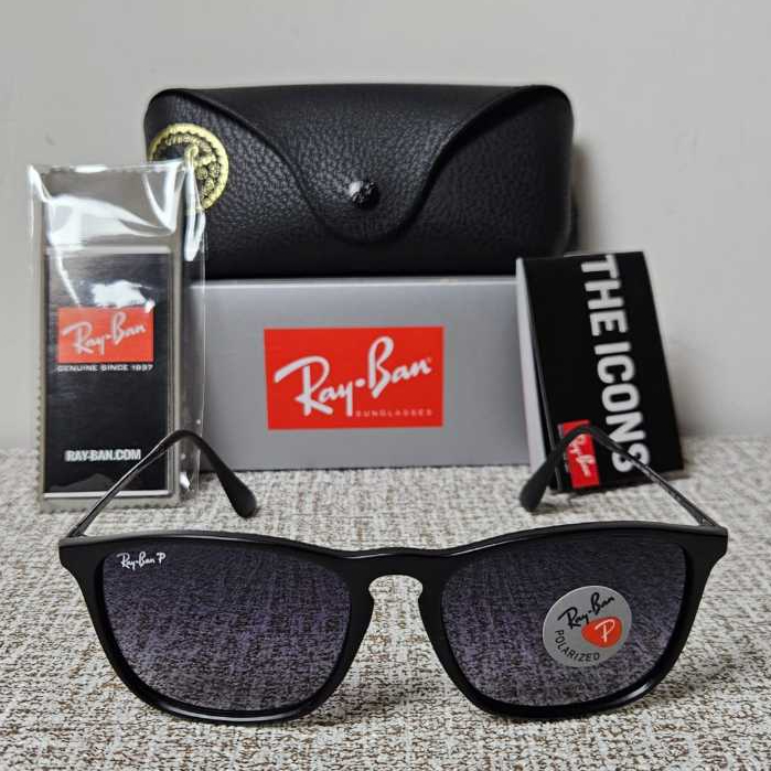 Kacamata Rayban Chris RB4187 622/T3 Black Doff Lens Gredient Original