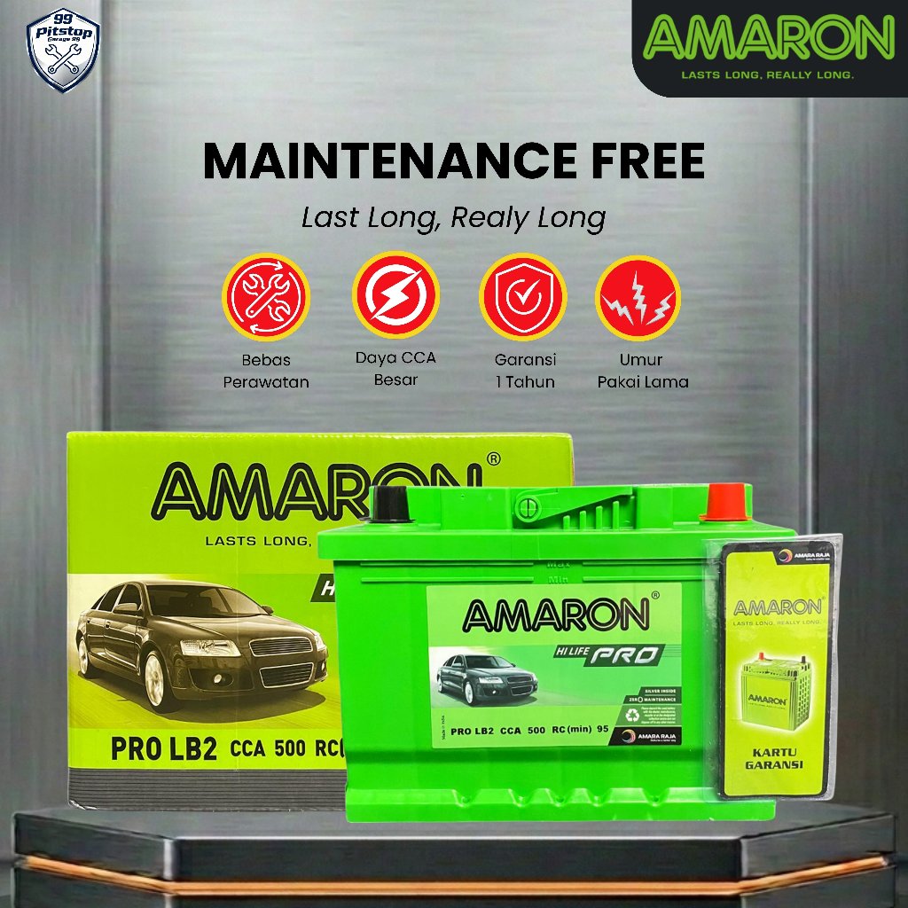 Amaron Hi Life Pro Aki Kering Mobil MINI Clubman DIN 66 / 555-59 66Ah