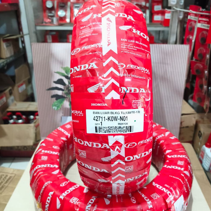 Ban Luar Federal Honda TUBLES 130/70 Ring 13 Ban Belakang ADV 150 160
