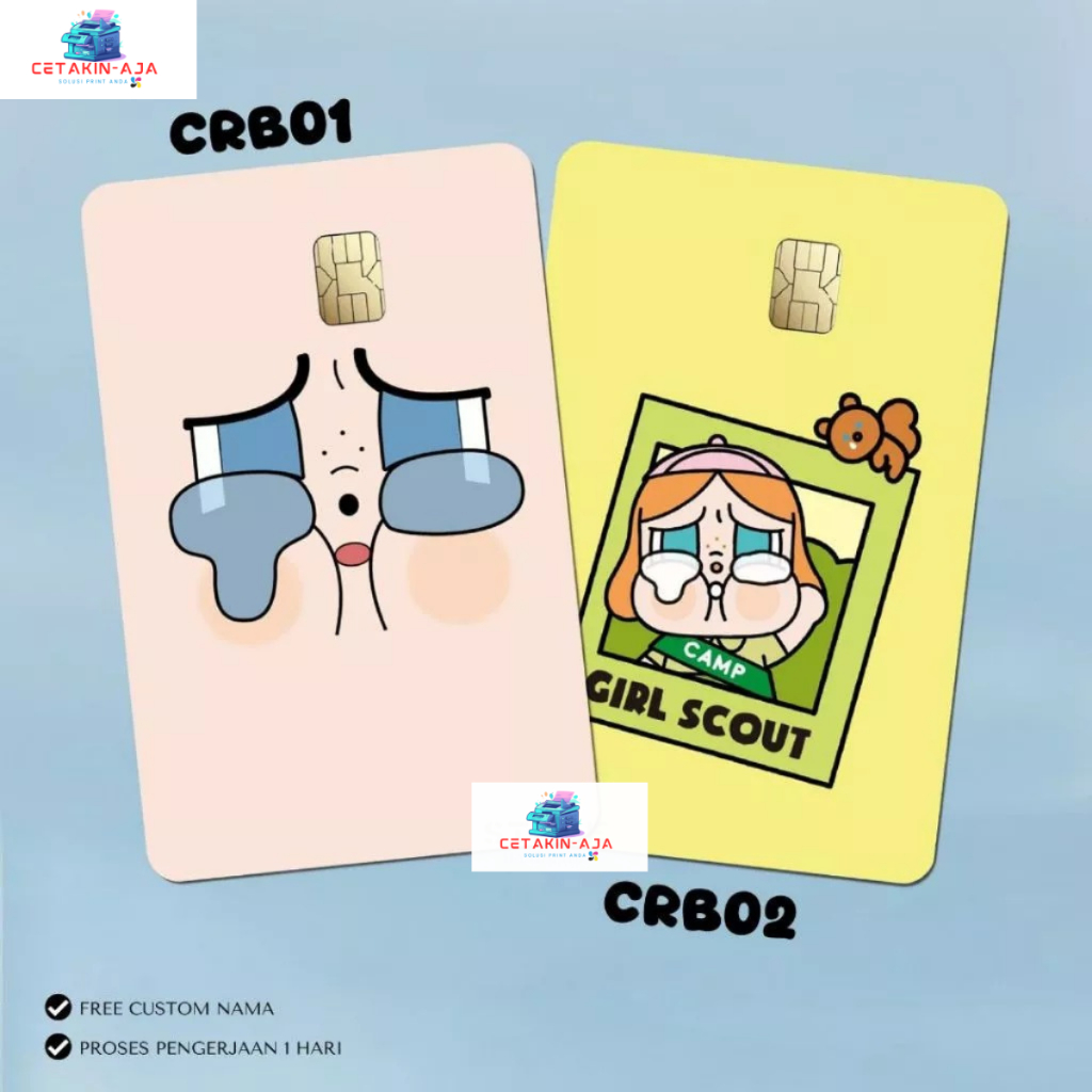 Flazz Gen 2 BCA Emoney Mandiri Cry Baby Edition Custom Nama