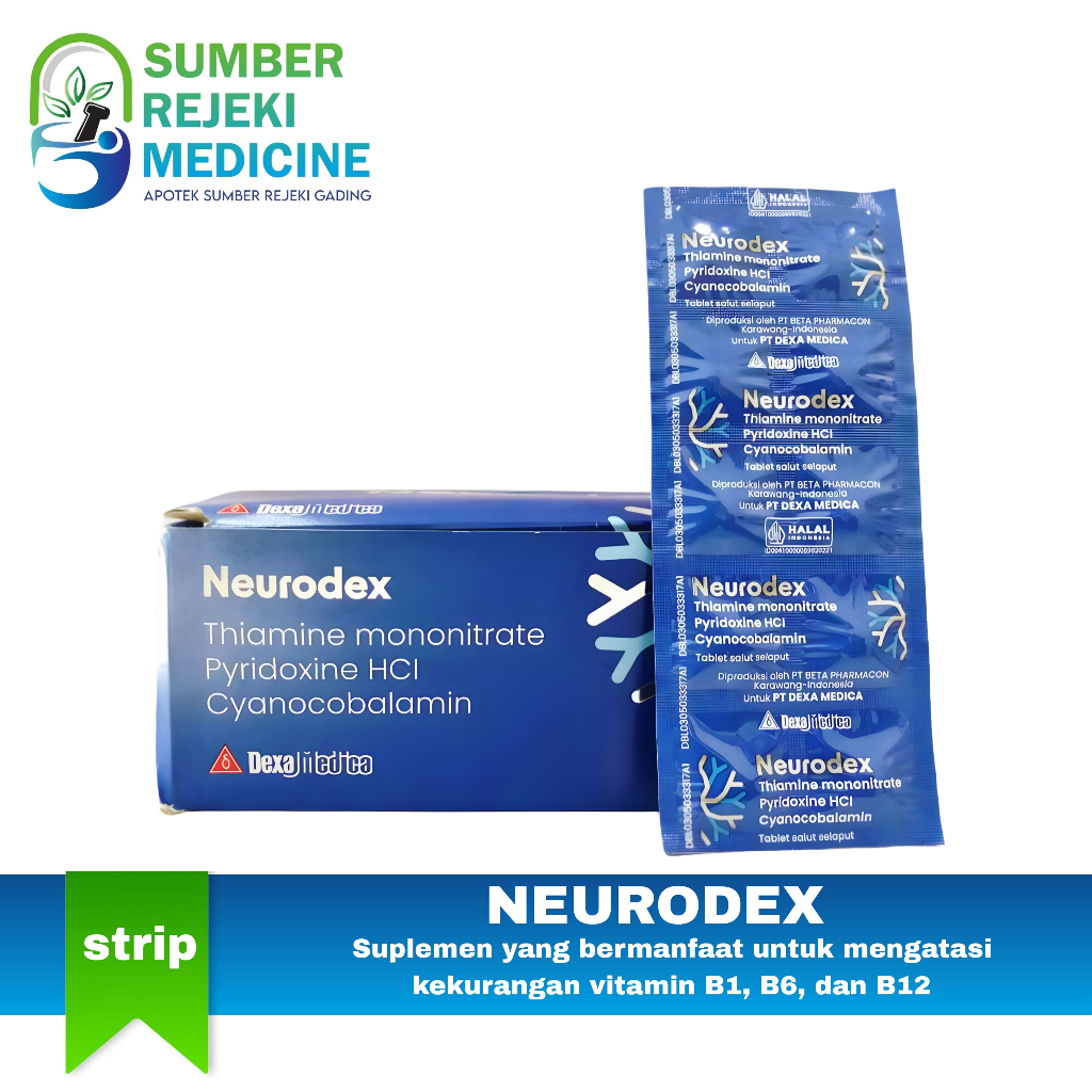 Neurodex Vitamin Saraf | B1 | B6 | B12 isi 10 Tablet