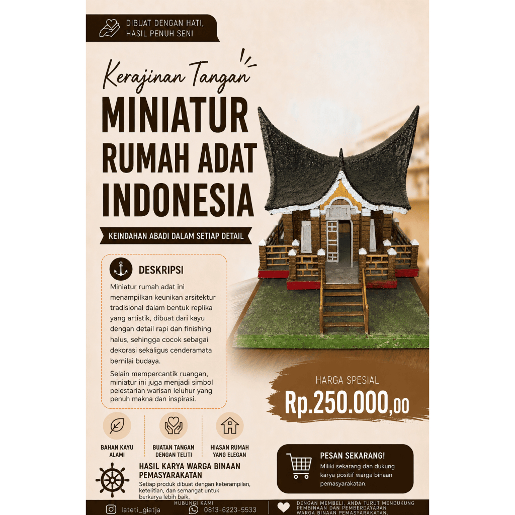 Miniatur Rumah Adat Indonesia