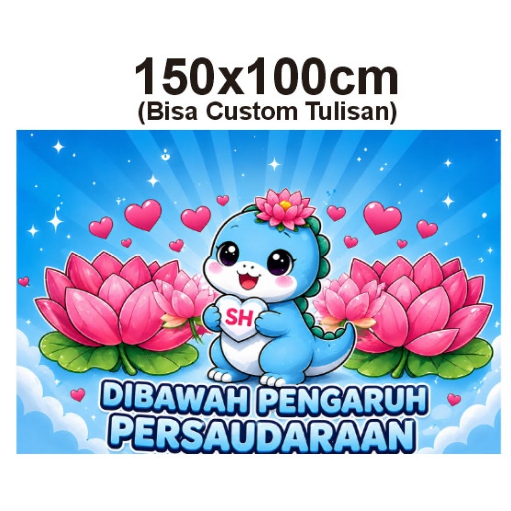 bendera SH Terate 150x100cm bisa custom tulisan