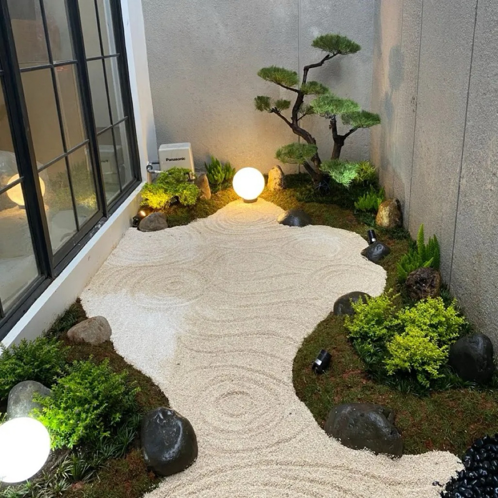Jasa Pembuatan Taman zen Garden & Batu Tabur Area Jakarta, Bekasi, Tangerang Dan Sekitarnya