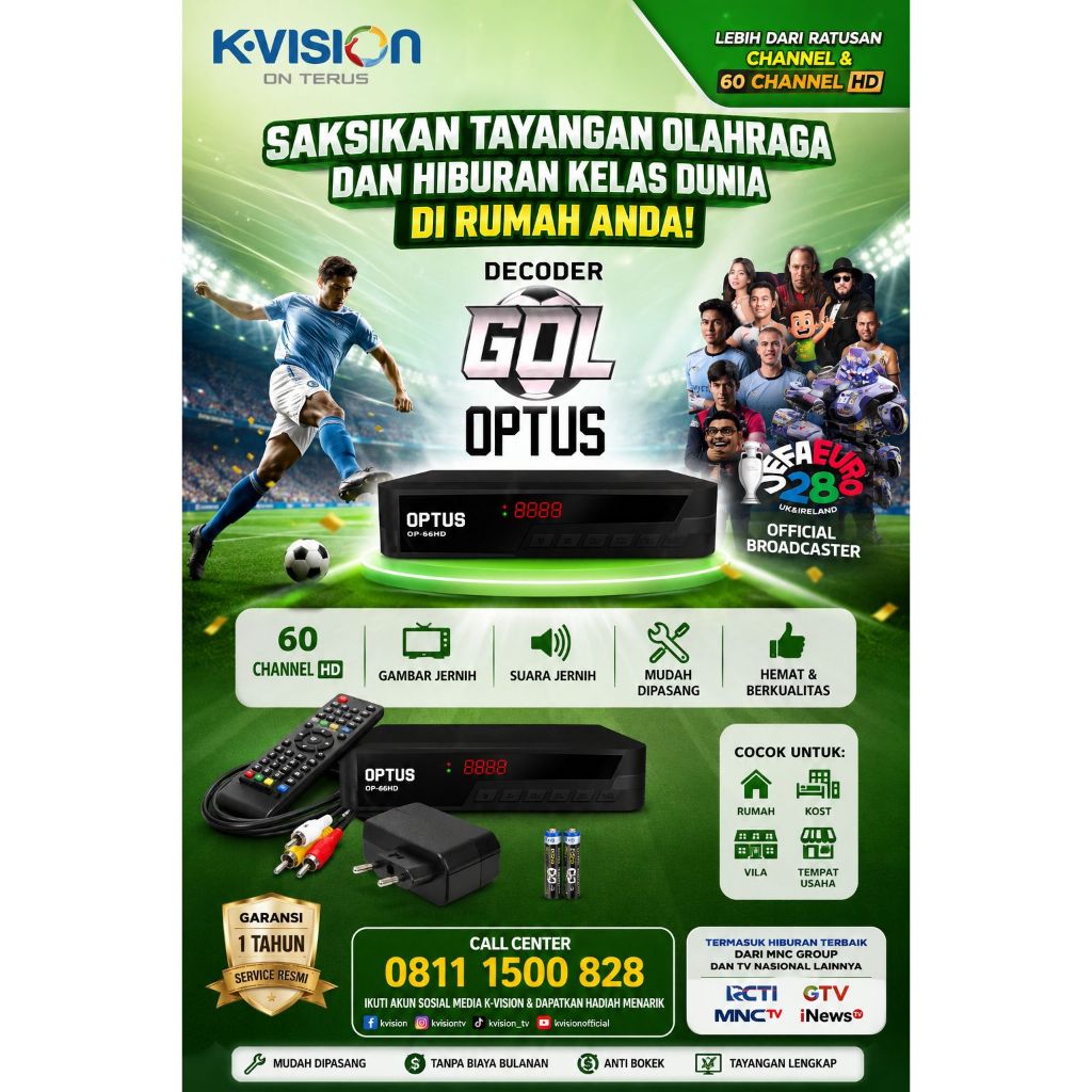 Receiver Parabola GOL OPTUS 66 HD