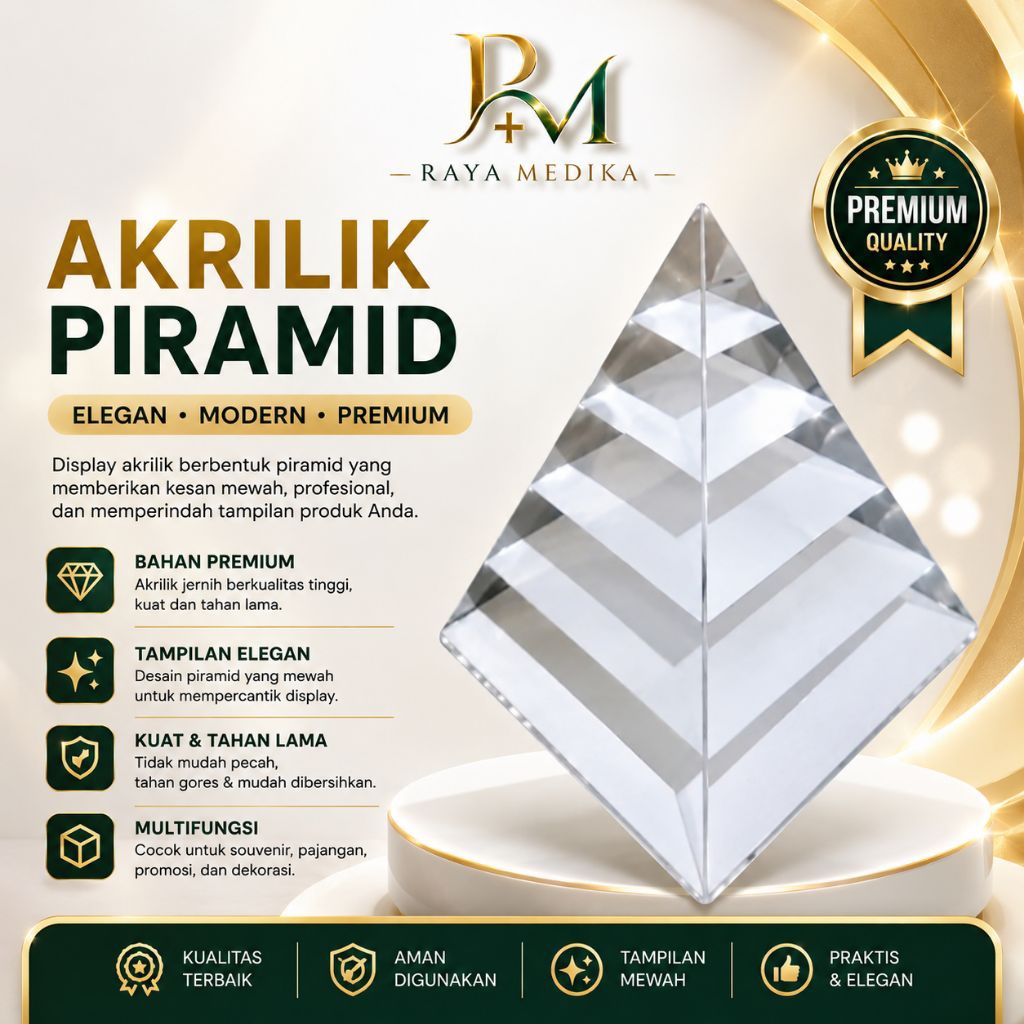 Akrilik Food Model Piramid / Piramida Food Model Akrilik