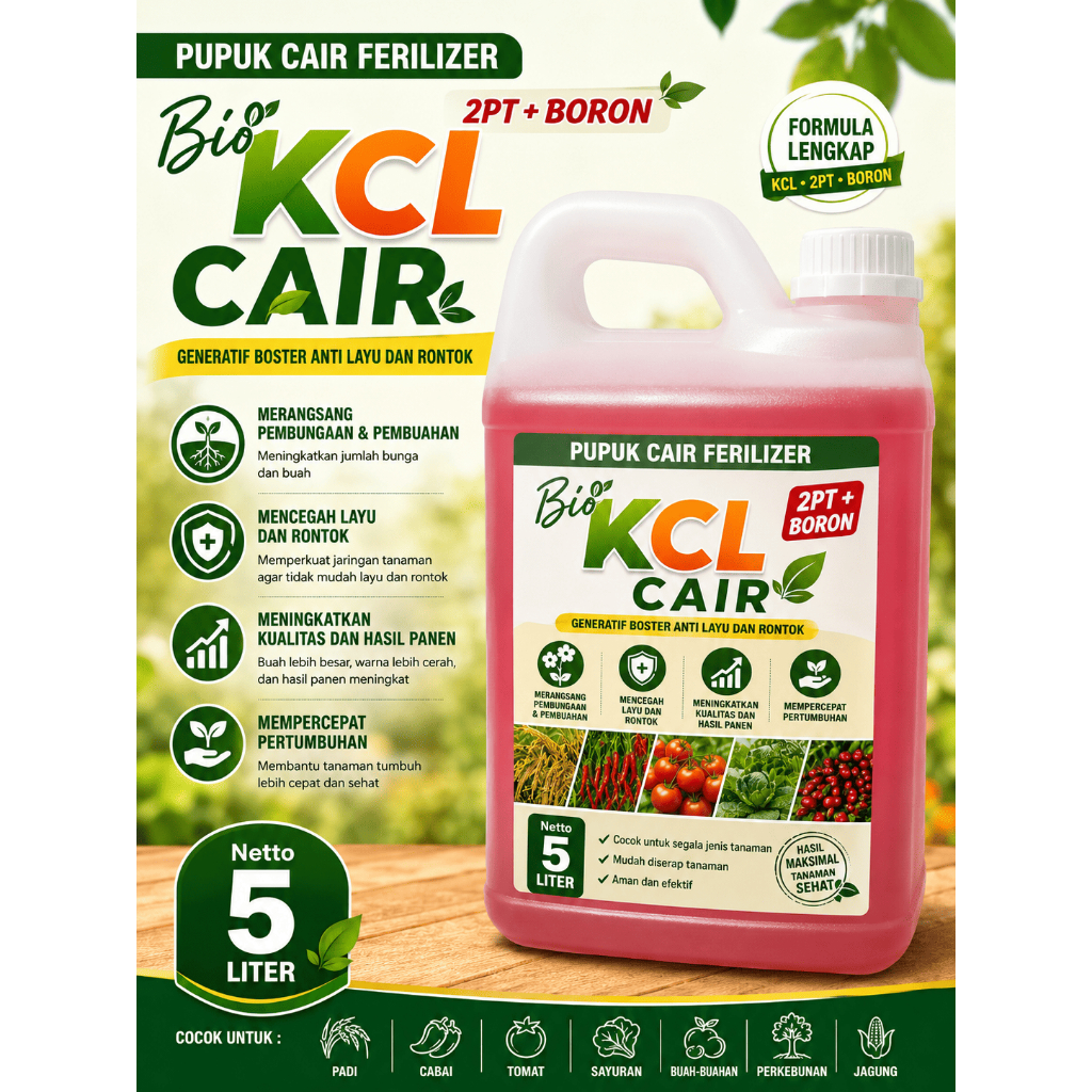 pupuk sawit murah Pupuk Cair KCL 5 Liter solusi subur dan cepat buah