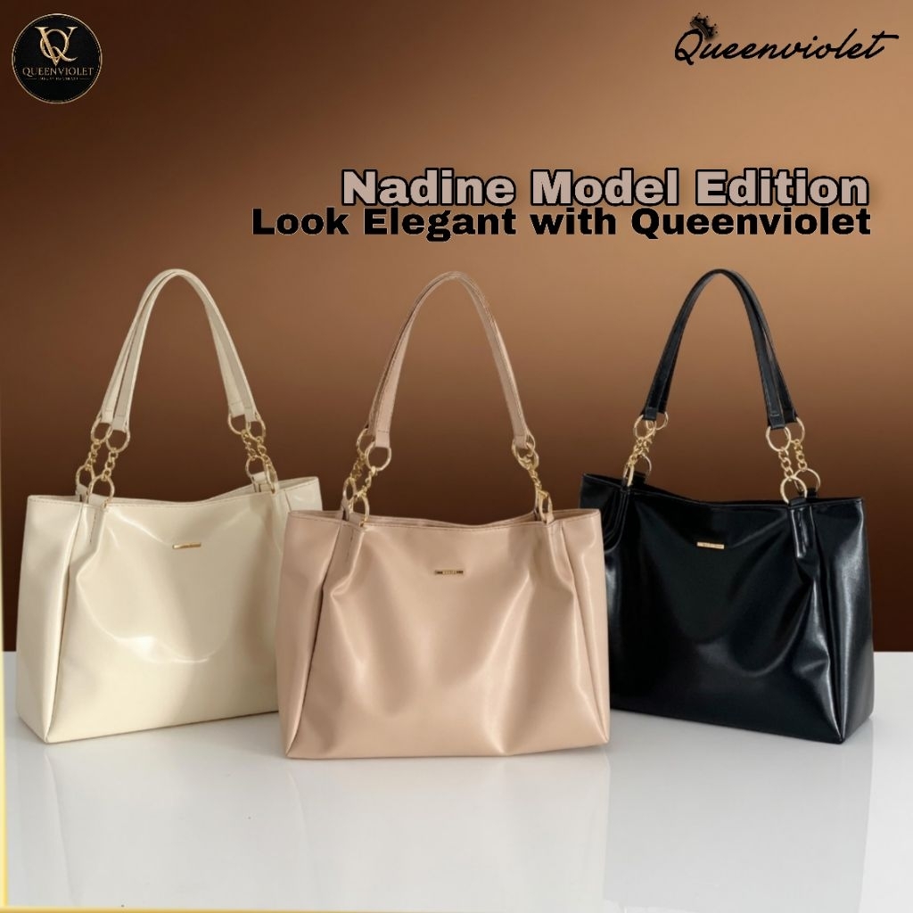 QUEENVIOLET Tas Wanita Tweelyforbag Nadine Tote Bag | Nadine Model Edition