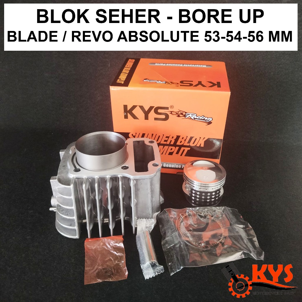 BLOK SEHER BORE UP BLADE / REVO ABSOLTE 53 54 56 MM KYS RACING