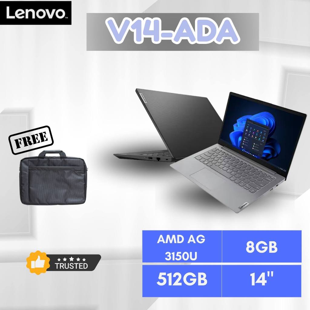 Lenovo V14-ADA AMD Athlon Gold 3150U Laptop 14 Inch FHD – RAM 8GB SSD 512GB – Windows 11