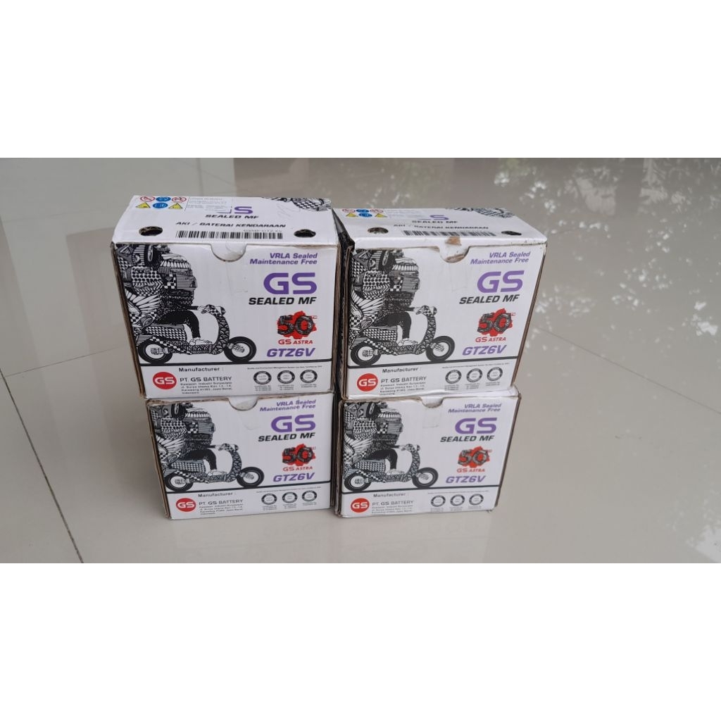 aki motor metik pcx 160 vario 160 cbr aki kering murah accu GS astra GTZ12V 6Ah