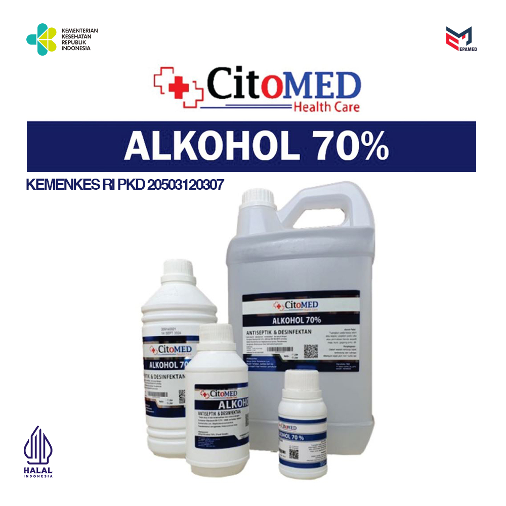 Citomed Alkohol 70% | Cairan Alkohol | Alkohol 70% | Alkohol Medis