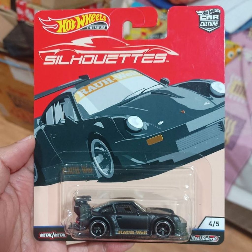 hotwheels porche RWB hitam