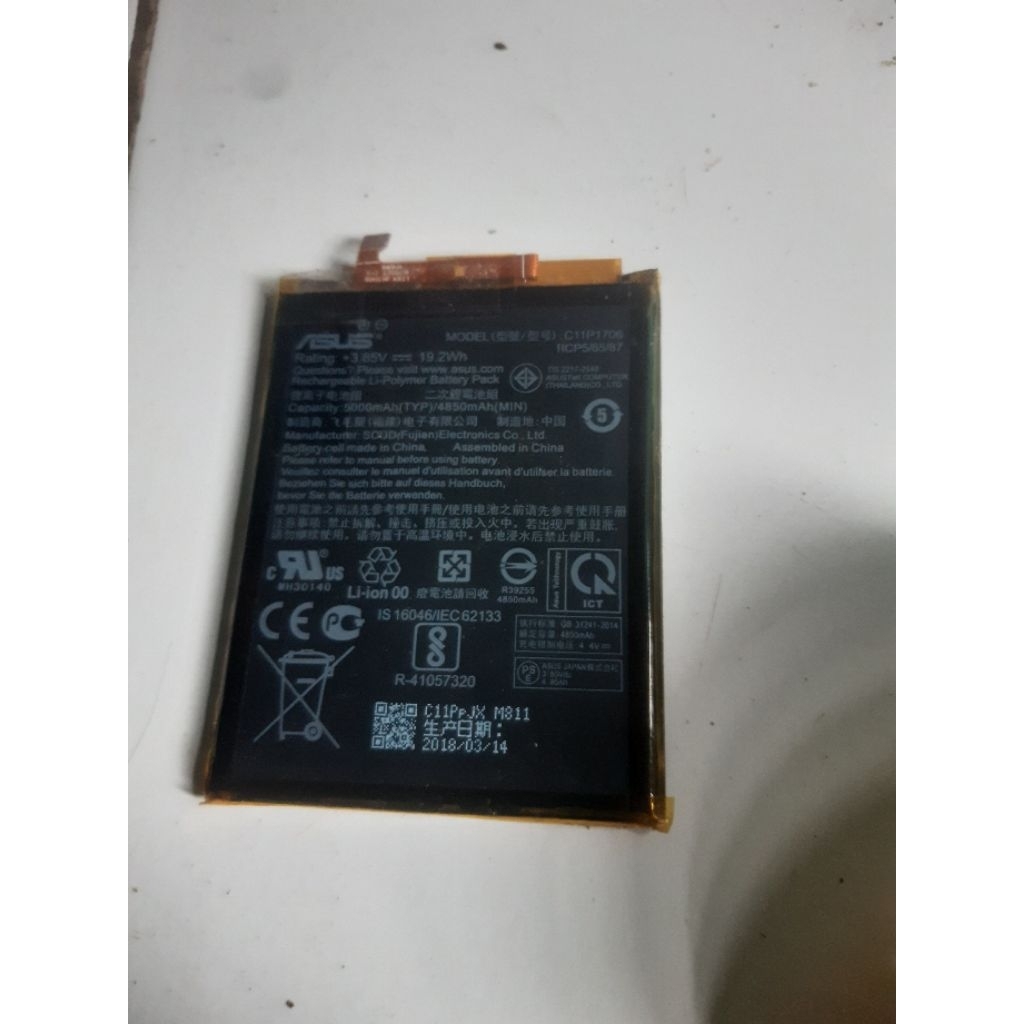 batre asus zenfone max pro m1 copotan