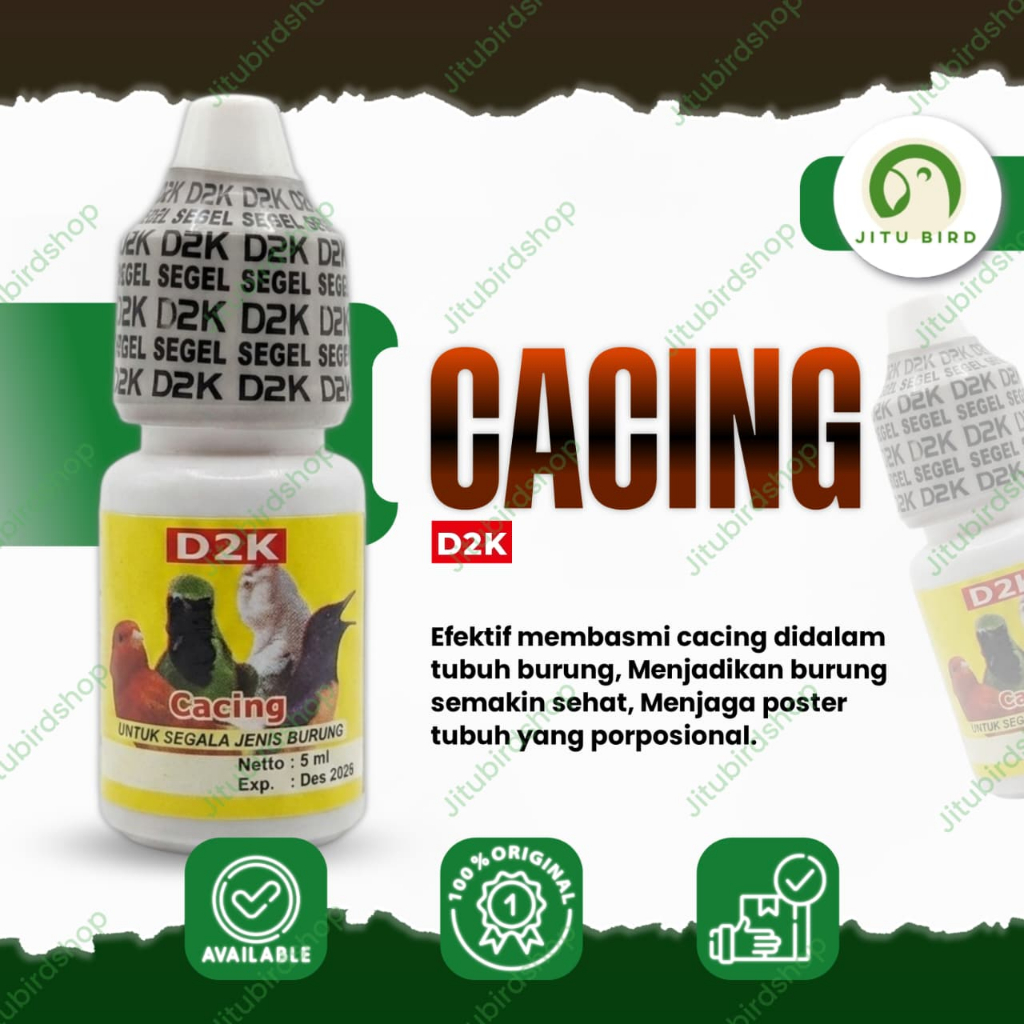CACING D2K OBAT BURUNG SAKIT CACINGAN