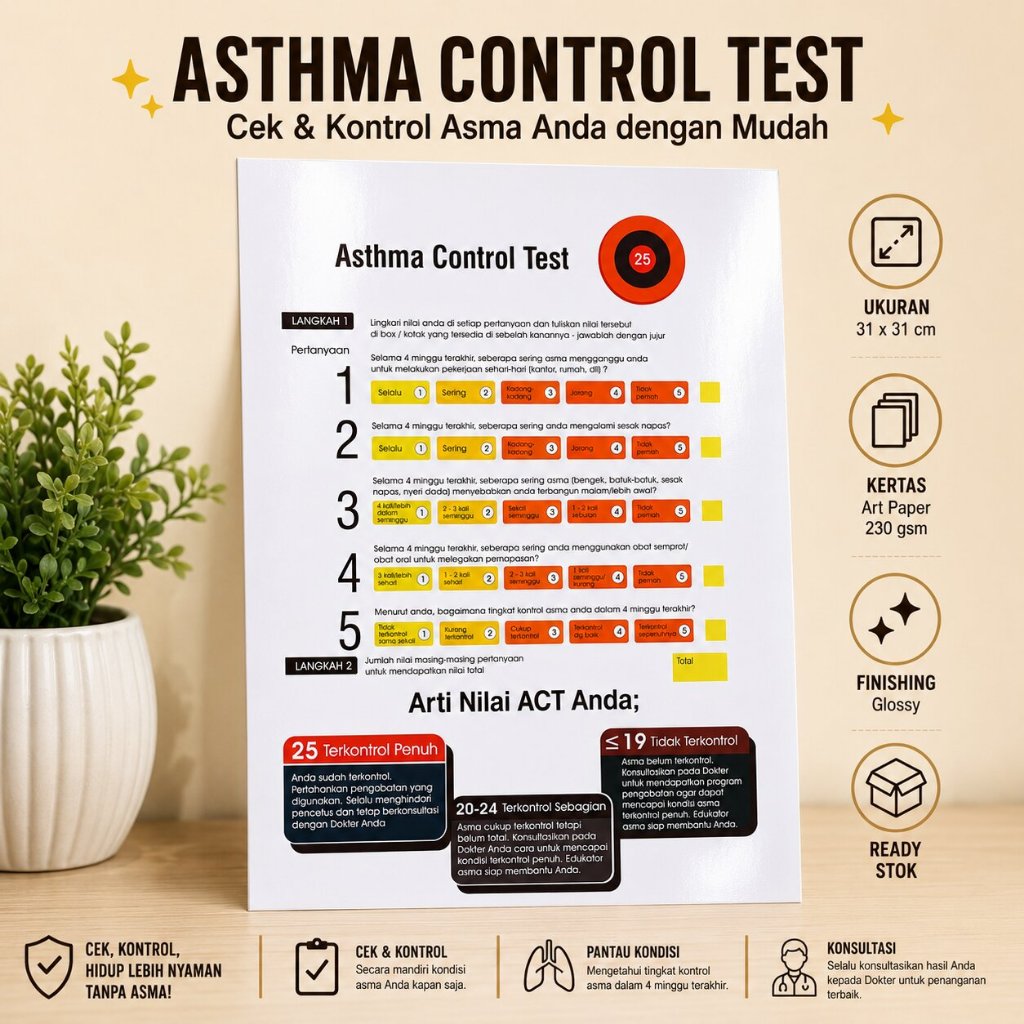 Poster ACT - Asma - Asthma Control Test - Sesak Nafas