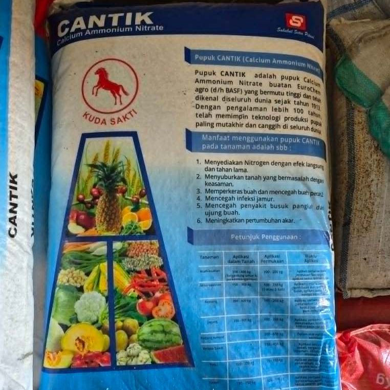 pupuk cantik 50 kg asli kemasan langsung