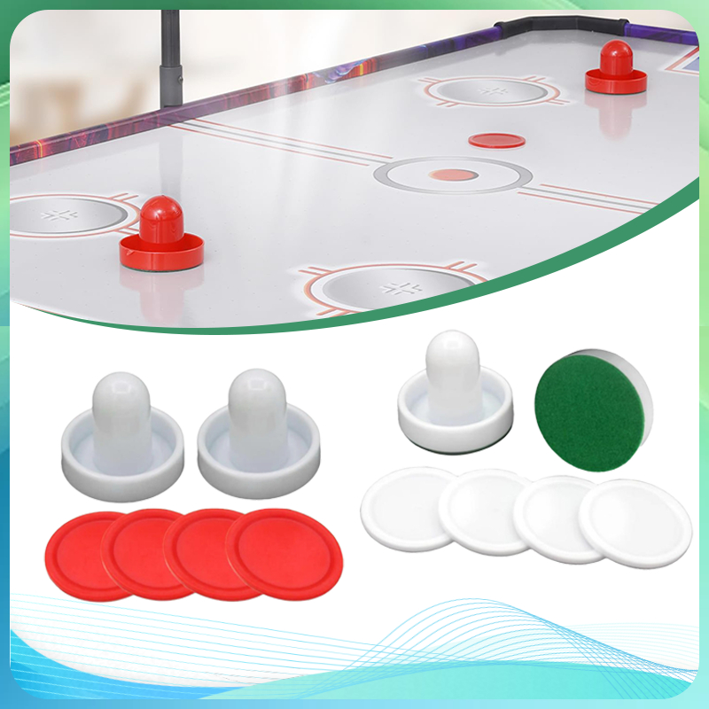 1Set Air Hockey Table Parts Air Hockey Pusher Air Hockey Pucks Air Hockey Accessories Paddles Air Ho