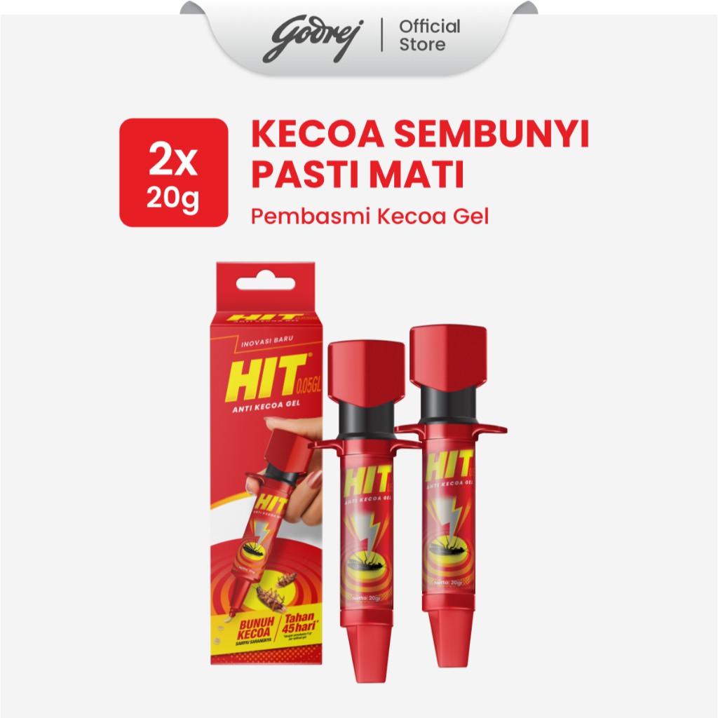 HIT Anti Kecoa Gel 20 gr 2 pcs - Pembasmi Kecoa