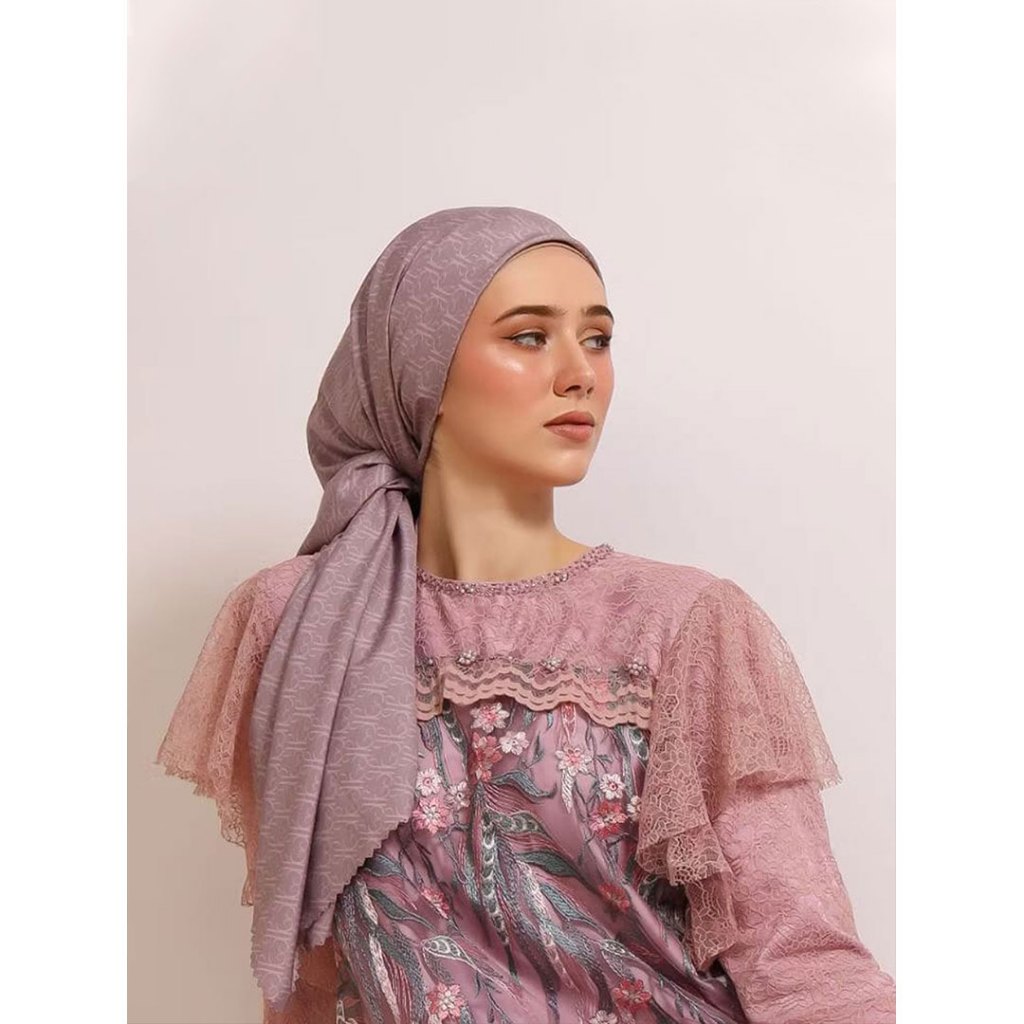 KARIMAKE - Monogram Identity Scarf - Signature Printing Scarf - Hijab Motif