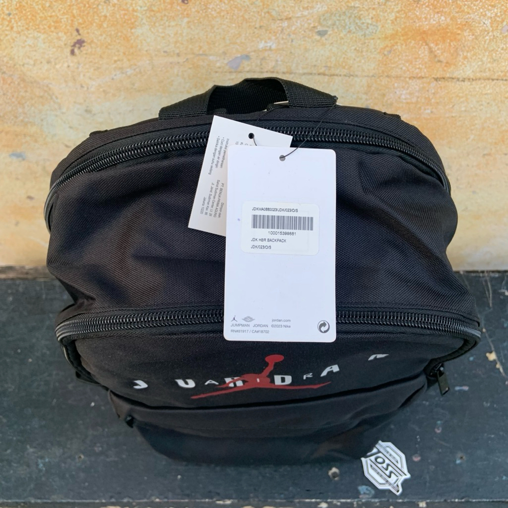 Tas Backpack Air Jordan Hitam Bnwt Original Co