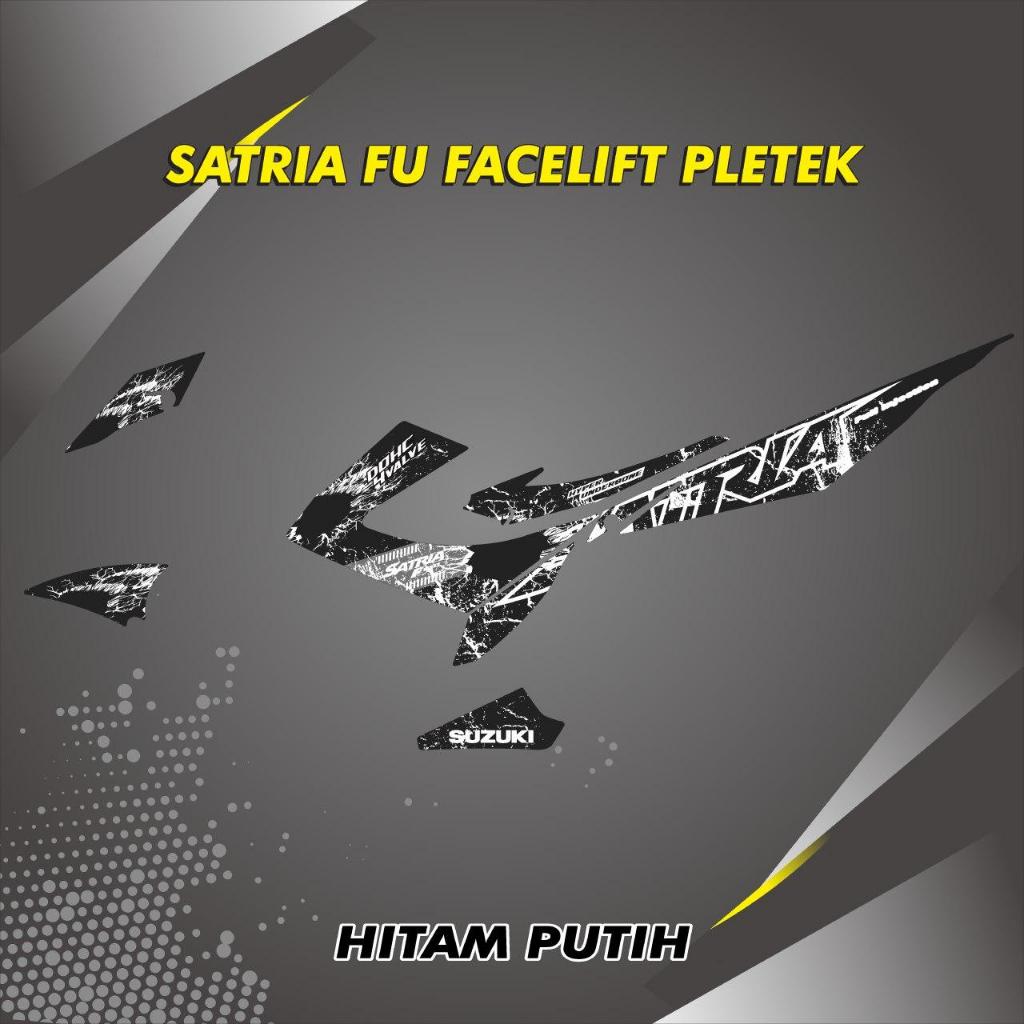 STRIPING STIKER VARIASI LIST SUZUKI SATRIA FU FACELIFT 2013 2014 GRAFIS PLETEK TERBARU ANTI LUNTUR