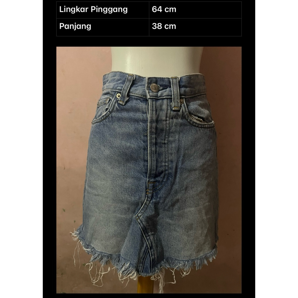 ROK JEANS MINI H&M