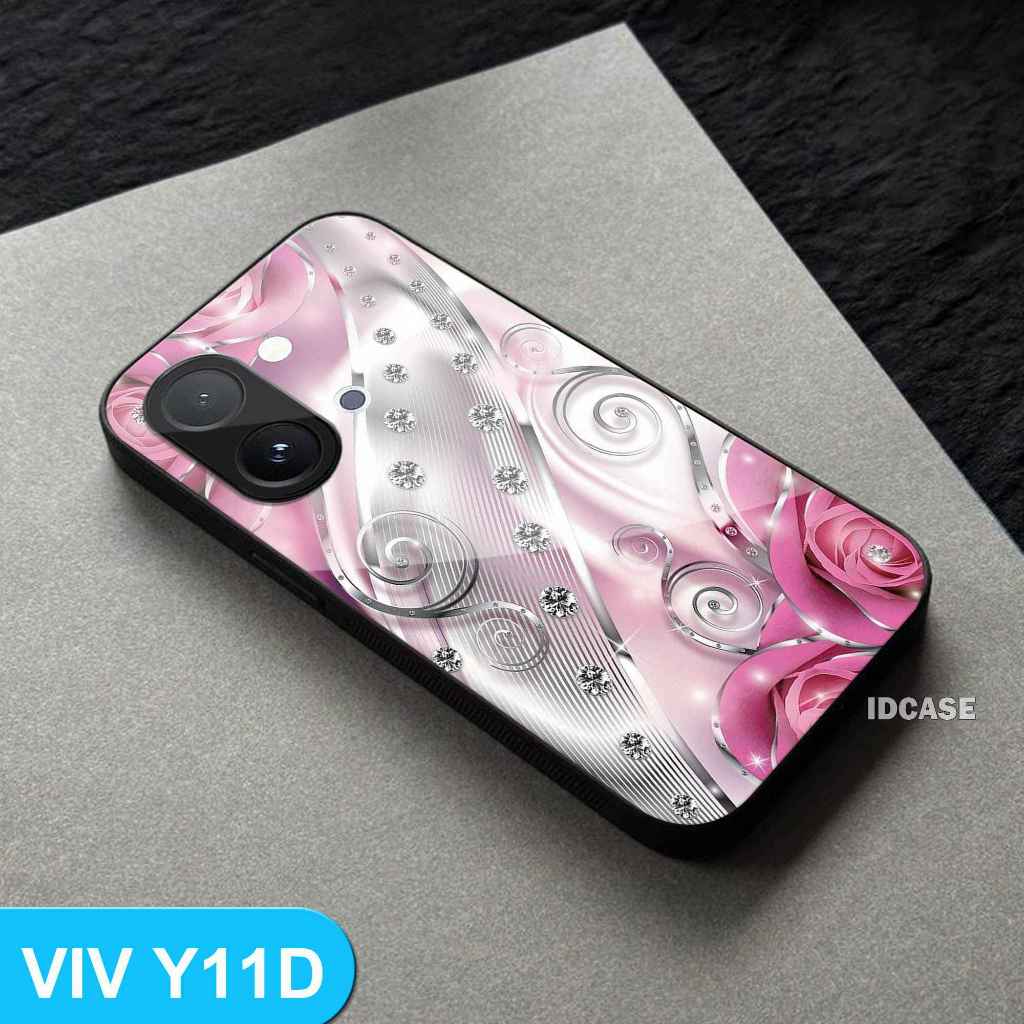 Softcase Glass Kaca Kilau For VIVO Y11D  -  Casing Hp Vivo Y11D  -  K85