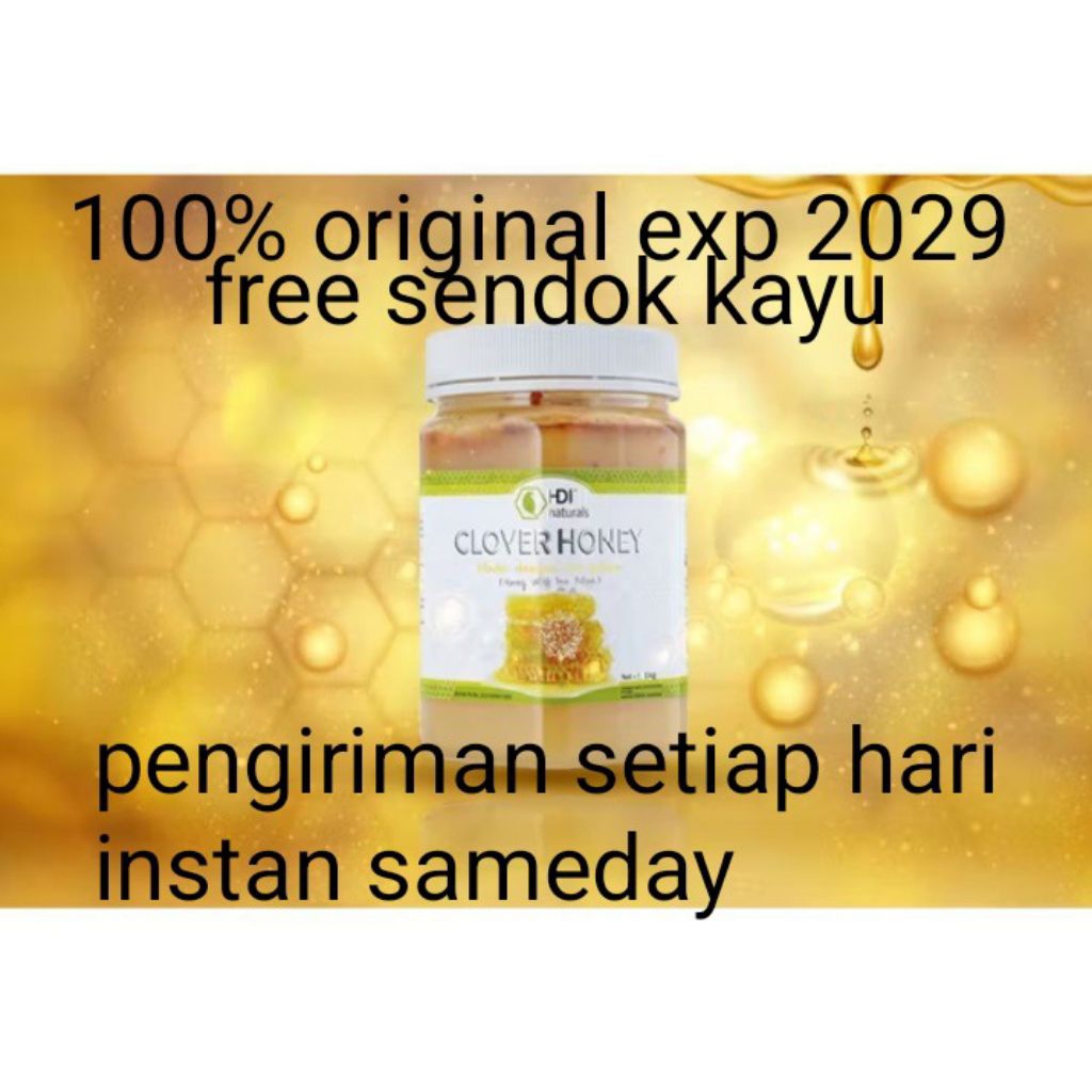 clover honey 1kg asli 2029 segel