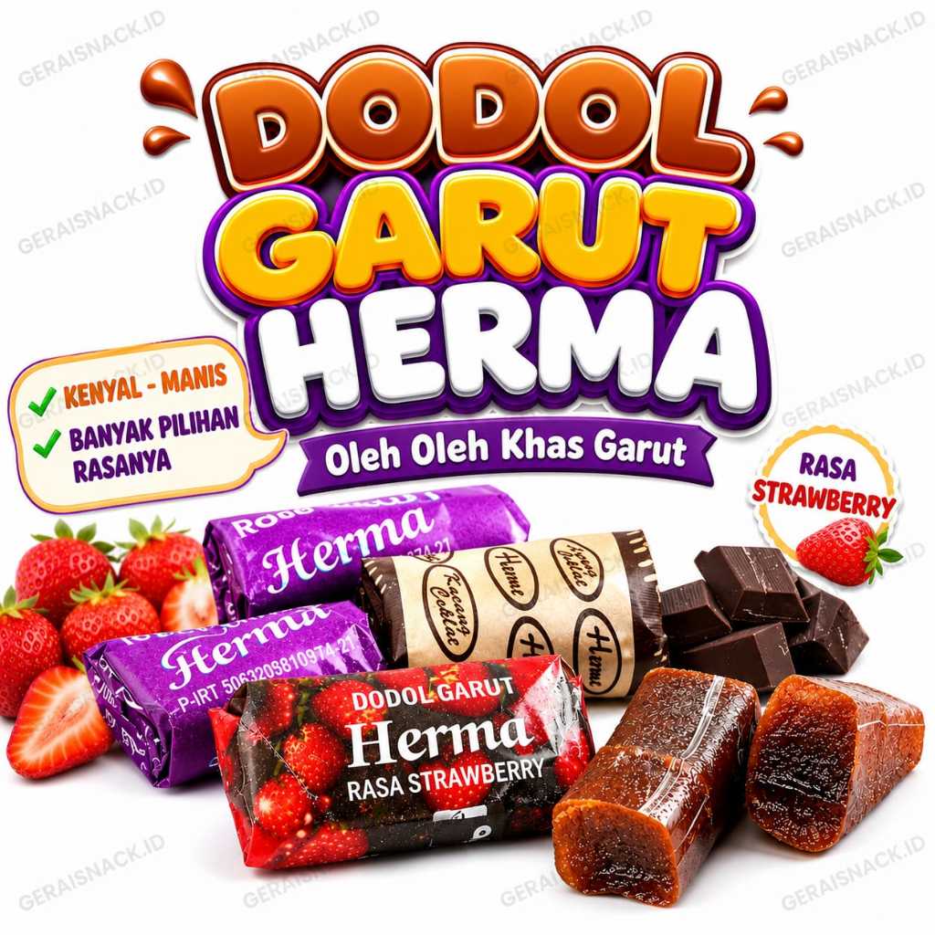 Dodol Herma Dodol Premium Aneka Rasa Oleh2 Khas Garut Manis Legit Best Seller