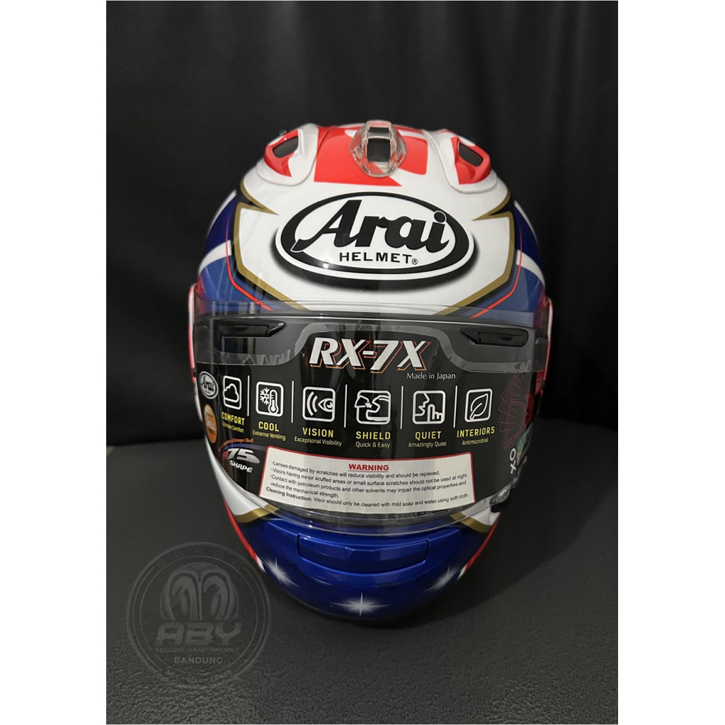 arai rx7x pedrosa spirit blue