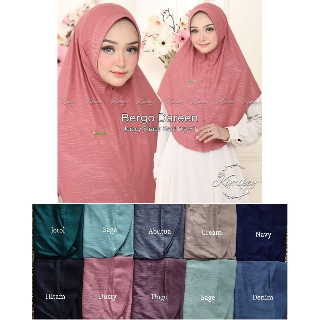 Jilbab Bergo Dareen By Kimikey