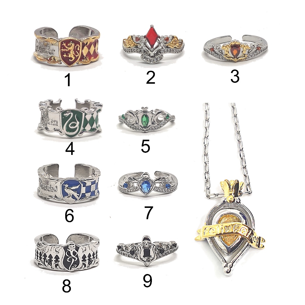 cincin kalung magic school houses wizard potion felix felicis