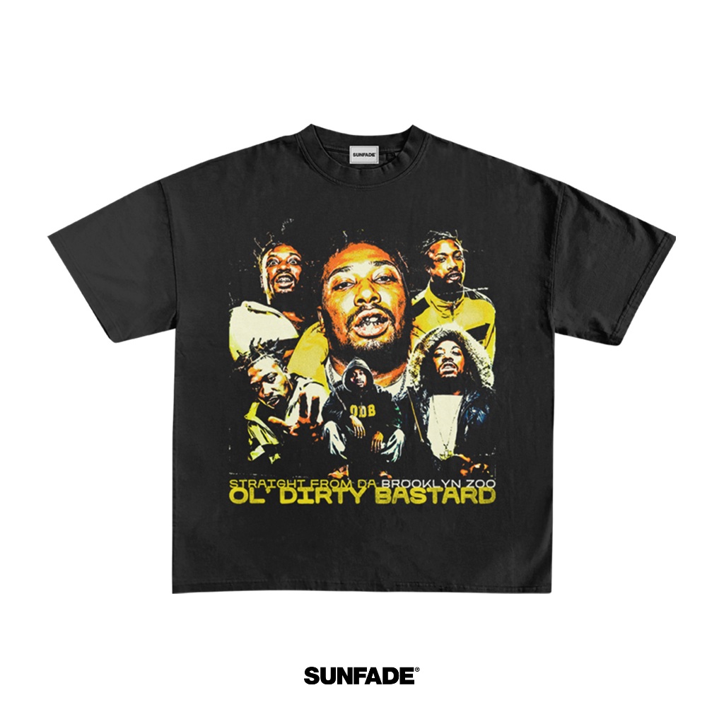 Kaos Bootleg ODB of Wutang Clan Fanart Vintage T-Shirt Streetwear Oversize Unisex Cotton Combed 24s